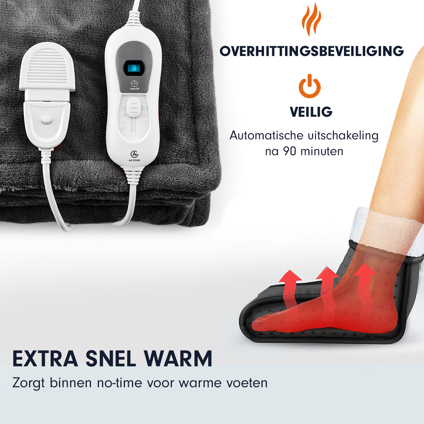 AG Voetenwarmer Zwart