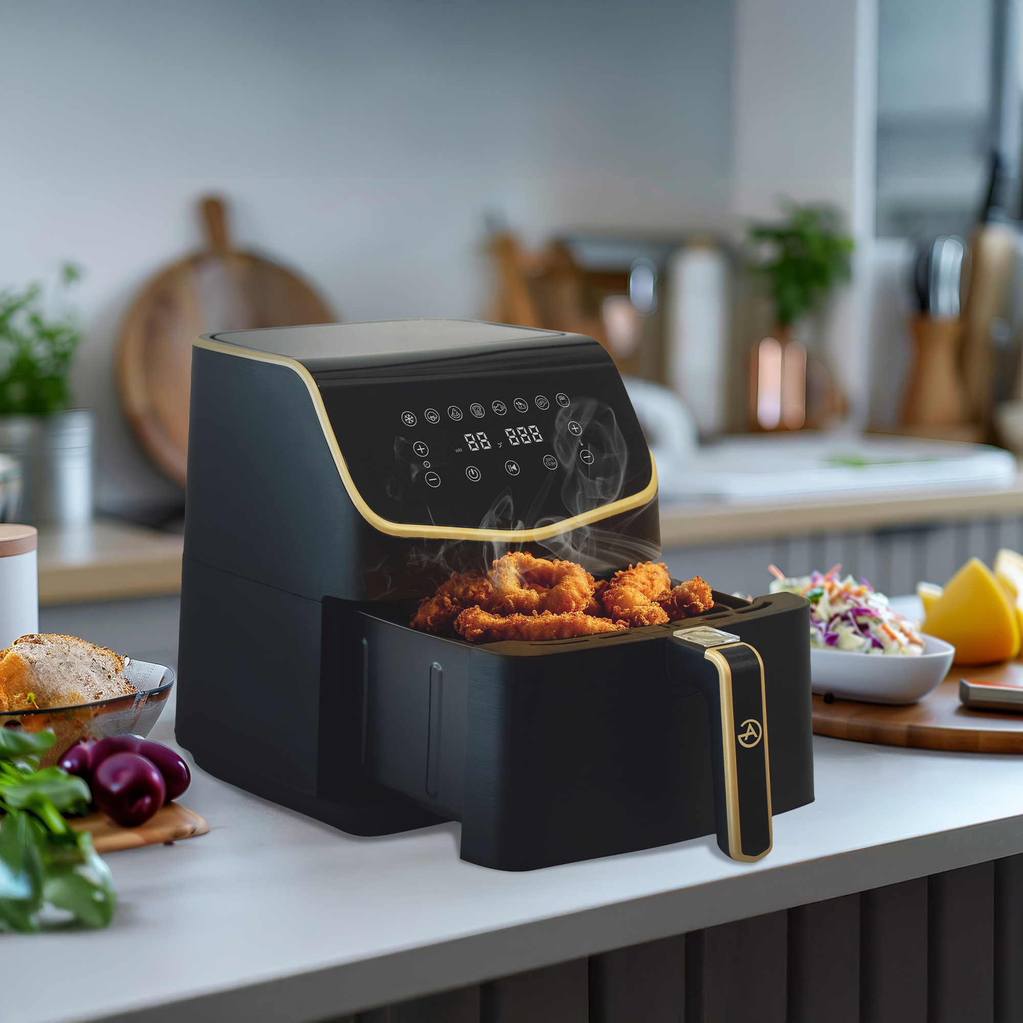 AG XXL Premium Airfryer - Fino a 8 persone - 5,5 L - Estremamente silenzioso - 8 programmi di cottura automatici