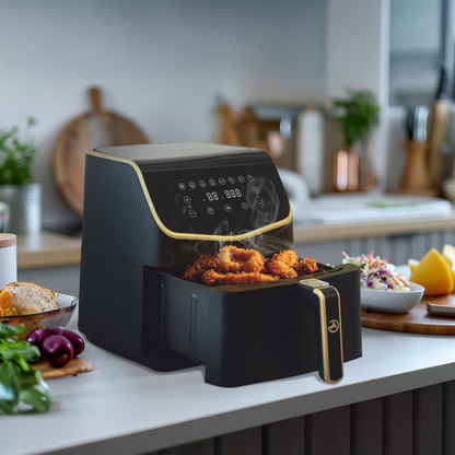 AG XXL Premium Airfryer – Bis zu 8 Personen – 5,5 l – Extrem leise – 8 automatische Kochprogramme