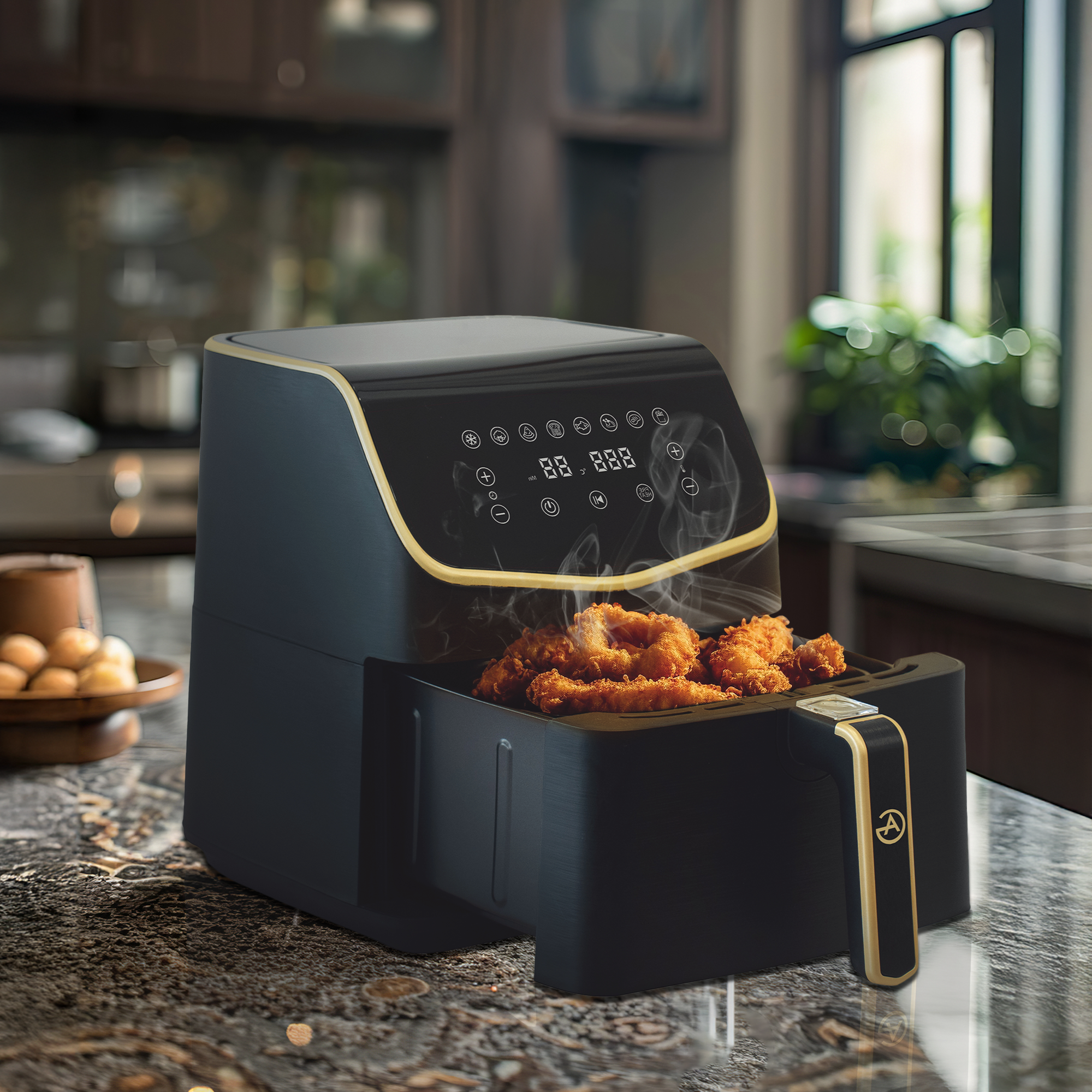 AG XXL Premium Airfryer - Fino a 8 persone - 5,5 L - Estremamente silenzioso - 8 programmi di cottura automatici